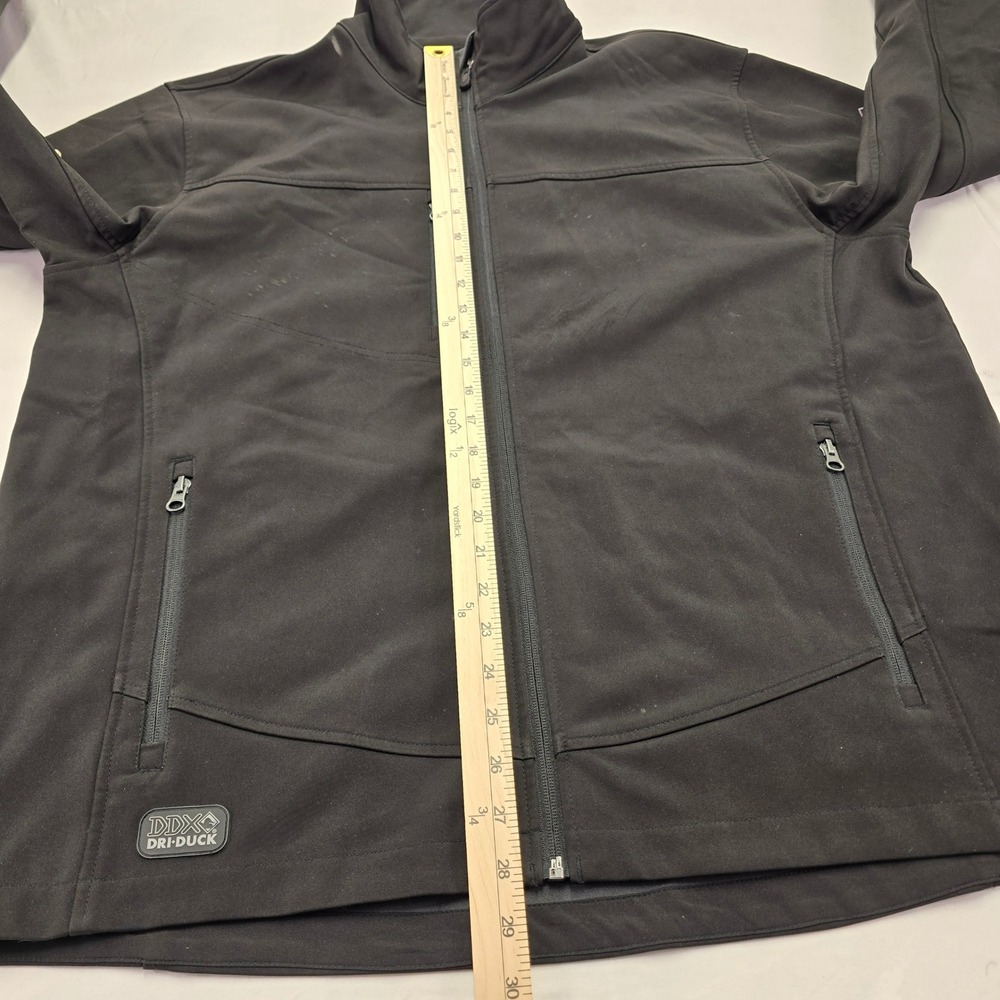 DRI DUCK Mens Black‎ DDX Softshell Jacket Full Zip XL - Picture 3 of 14